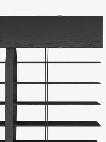 Bamboe jaloezie GRUMLAN 150x175 zwart