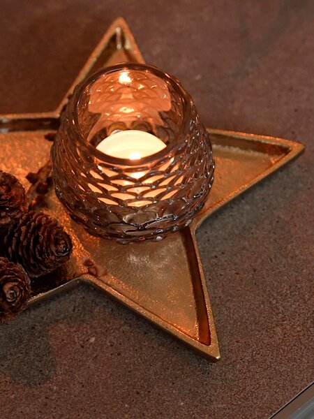 Kerzenhalter IRPA B19xL19cm gold