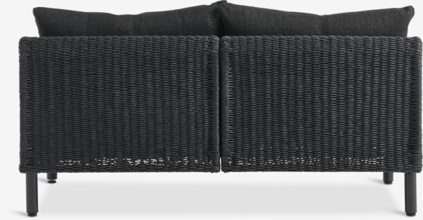 Loungesofa VOSS 2-seter svart