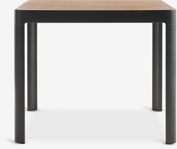 SIRDAL L91 bord hardtre + 4 SIRDAL stol grå