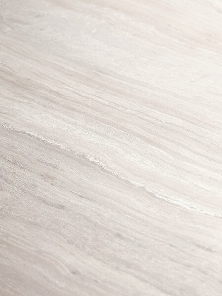 SKARSLIA Ø110 bord travertin + 4 INGSTRUP stol beige