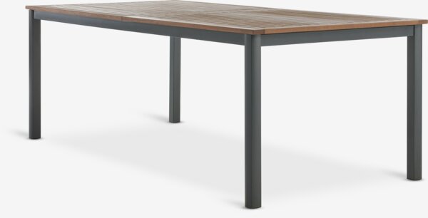 Table de jardin ULBJERG l99xL214/297 bois massif
