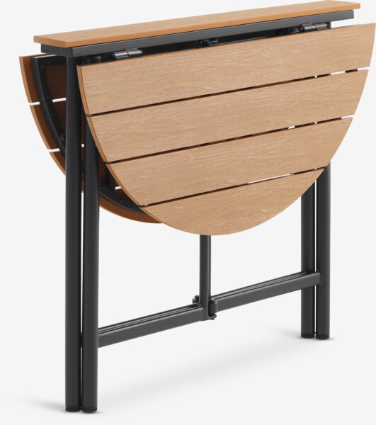 Стіл HOVVIG д.10/90см + 2 Стільці ORKANGER натура