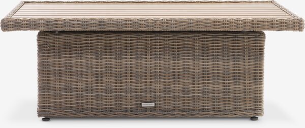 Loungetafel TRYVANN B78xL122xH36/66 naturel