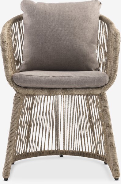 RANGSTRUP Ø130 table + STORDALEN chaises naturel