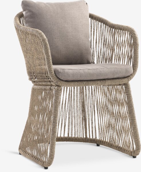 RANGSTRUP Ø130 table + STORDALEN chaises naturel