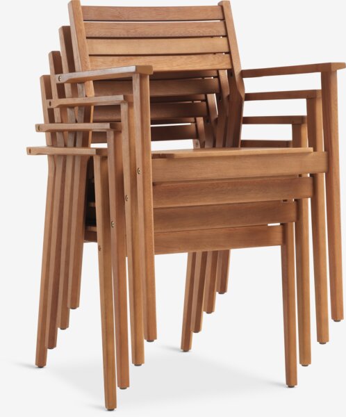 SIRDAL D149 miza + 4 HAMRA stoli trdi les