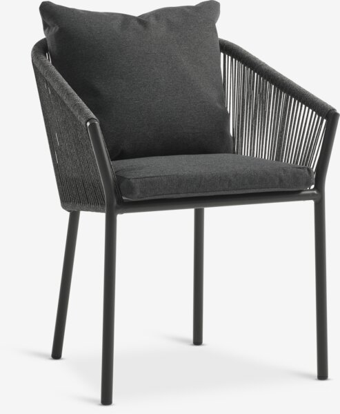 KUMLA Tavolo L200 cm + 4 GILJA Sedie grigio