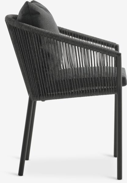 KUMLA Tavolo L200 cm + 4 GILJA Sedie grigio