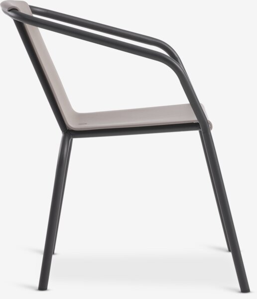 Silla apilable MODUM arena oscuro