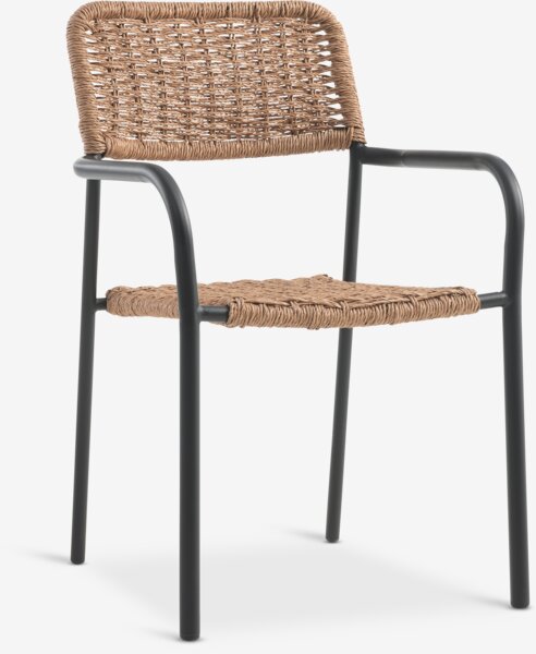 SANDVIKA L65 bord + 2 ORKANGER stol natur