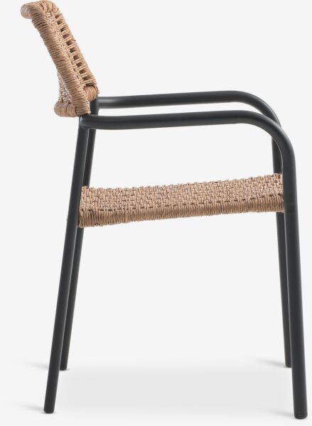 SANDVIKA L65 bord + 2 ORKANGER stol natur