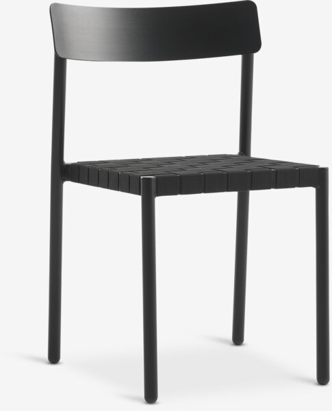 Стіл HOBRO д.70см натура + 2 Стільці HAGLEBU чорний