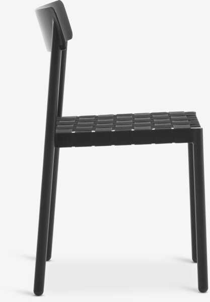 Стіл HOBRO д.70см натура + 2 Стільці HAGLEBU чорний