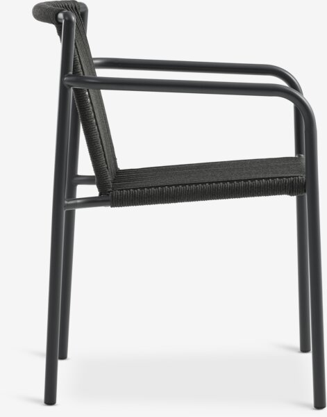 MADERUP D150 stůl černá + 4 KRISTIANSTAD židle zelená