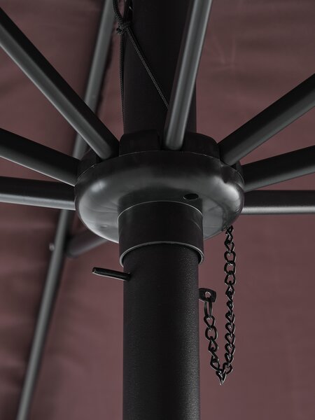 Ombrellone grande HALK Ø300 cm color melanzana