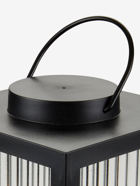 Lanterne GULDSMED B16xL16xH29cm m/ LED sort