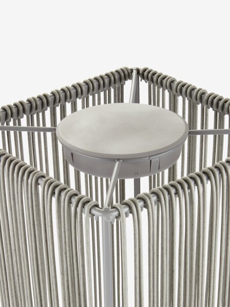 Genopladelig gulvlampe BRISE B20xL20xH80 cm grå