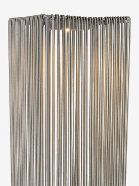 Genopladelig gulvlampe BRISE B20xL20xH80 cm grå