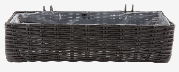 Jardinera para balcón STEINTROST A18xL50xA16 negro