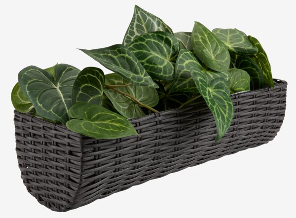 Jardinera para balcón STEINTROST A18xL50xA16 negro