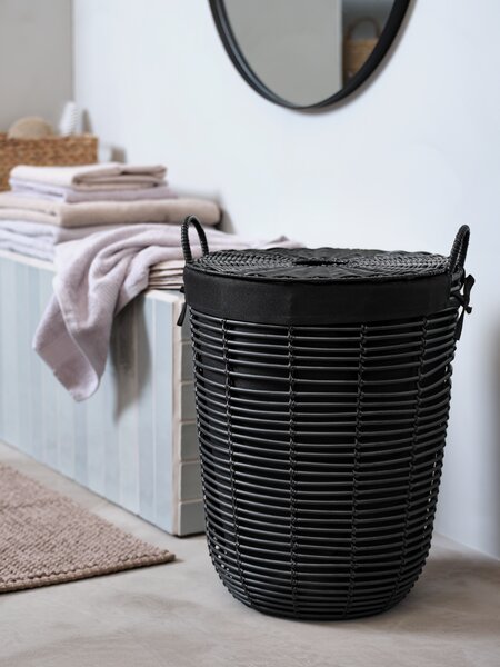 Korpa za veš ELIF Ø40xV56cm crna