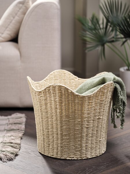 Kosz BREKKE Ś41xW35 cm naturalna biel