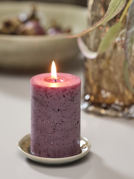 Vela pilar RENE Ø7xA10cm castaño