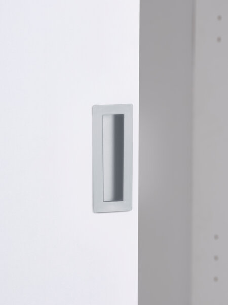 Wardrobe ODDER 120x201 2 sliding doors w/mirror white