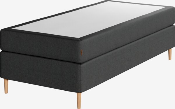 Kontinentalsäng 90x200 cm HEMLA Grå-40 Medium