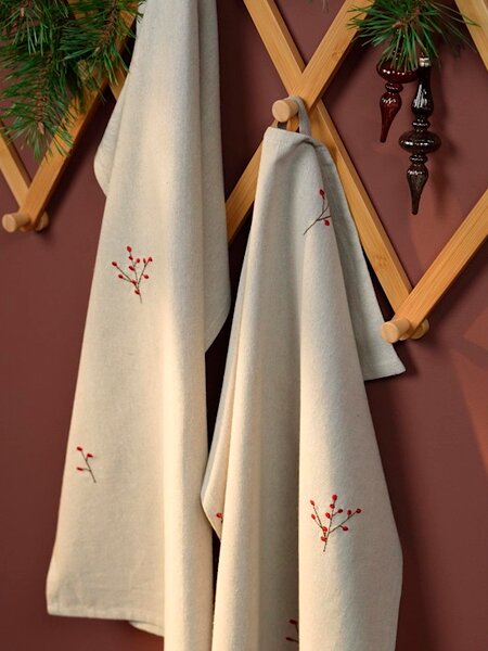 Geschirrtuch HYME 50x70 beige 2Stk/Pck beige