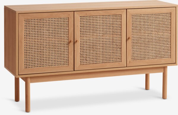 Sideboard HALMSTAD 3 doors warm oak colour