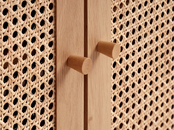 Sideboard HALMSTAD 3 doors warm oak colour