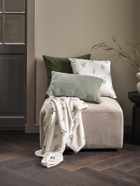 Cushion VALERIANA 45x45 beige/green