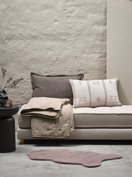 Manta acolchada SKOGSTRY 130x180 arena oscuro