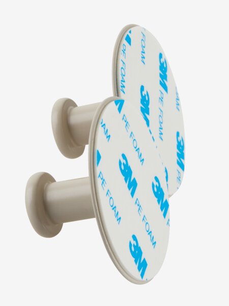 Knob EKEDALEN steel pack of 2 beige