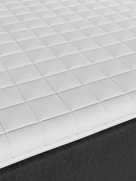 Kontinentalseng 120x200 HOLMELVA + MURU grå-40 Ekstra fast