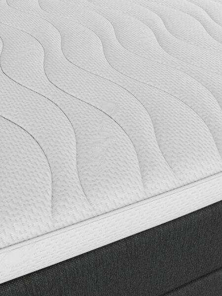 Boxspring 90x200 REIPA + TOSEN grijs-40 hard