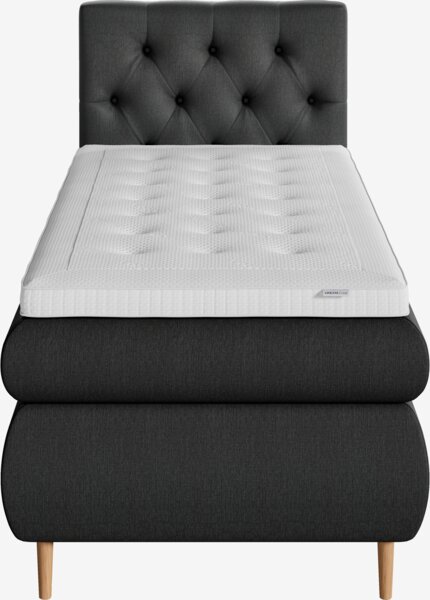 Boxspring 90x200 ANDELVA + VOLA grijs-40 medium