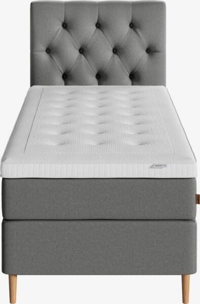 Boxspring 90x200 HEMLA + VOLA grijs-23 medium