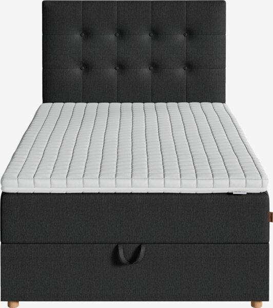 Boxspring 120x200 HOLMELVA + MURU grijs-40 heel stevig