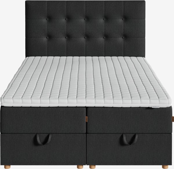 Kontinentalseng 140x200 HOLMELVA + EKSO grå-40 Ekstra fast