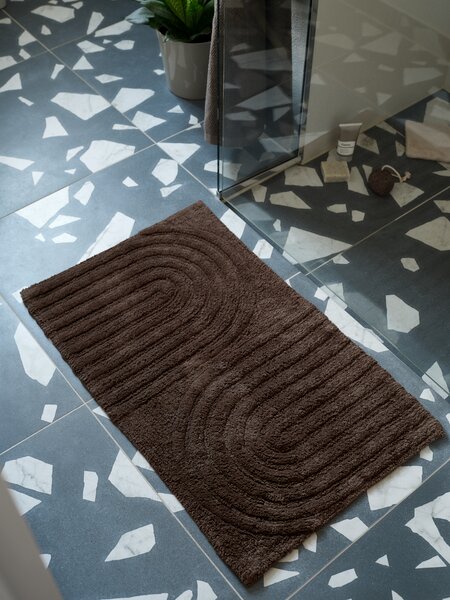 Bath mat DALSTORP 50x80 dark brown