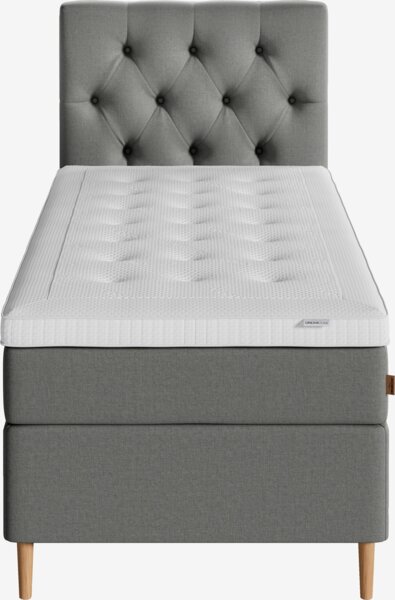 Boxspring 90x200 LYGNA + BRYA grijs-23 hard