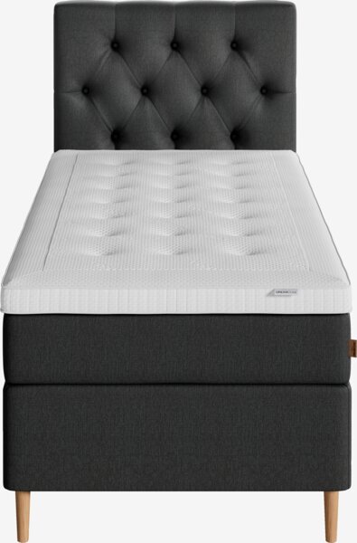 Boxspring 90x200 LYGNA + VOLA grijs-40 hard