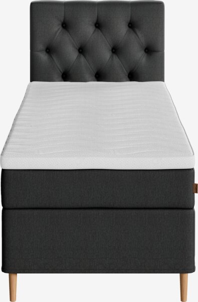 Boxspring 90x200 REIPA + TOSEN grijs-40 hard