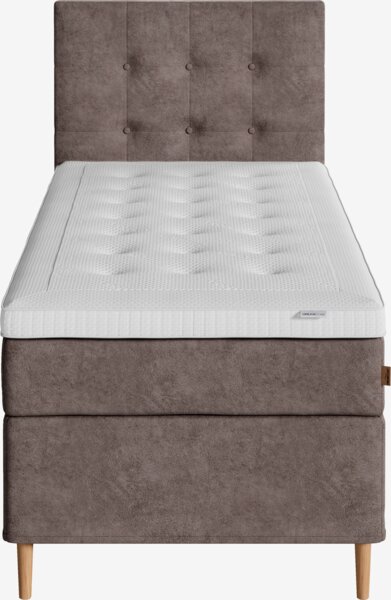 Boxspring 90x200 REIPA + VOLA bruin-92 hard
