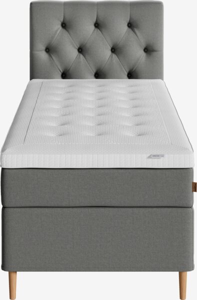 Boxspring 90x200 REIPA + VOLA grijs-23 hard
