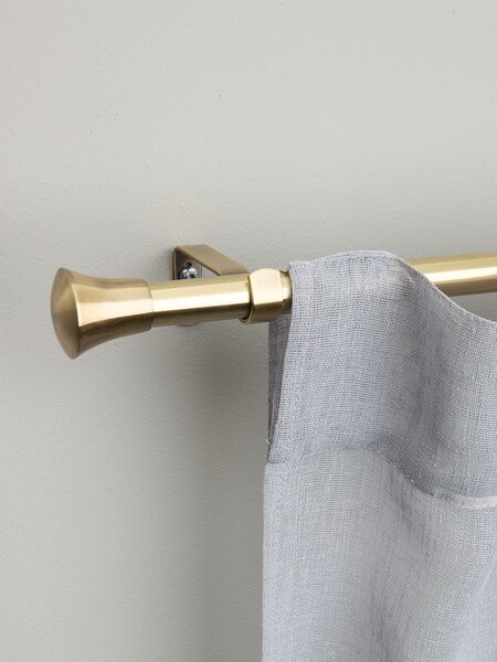 Gardinstång KULA 19mm 160-300cm mässing