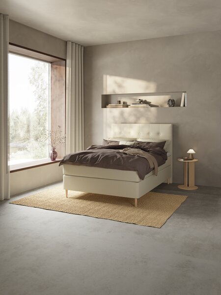 Boxspring 120x200 HEMLA + TOSEN zand-91 medium